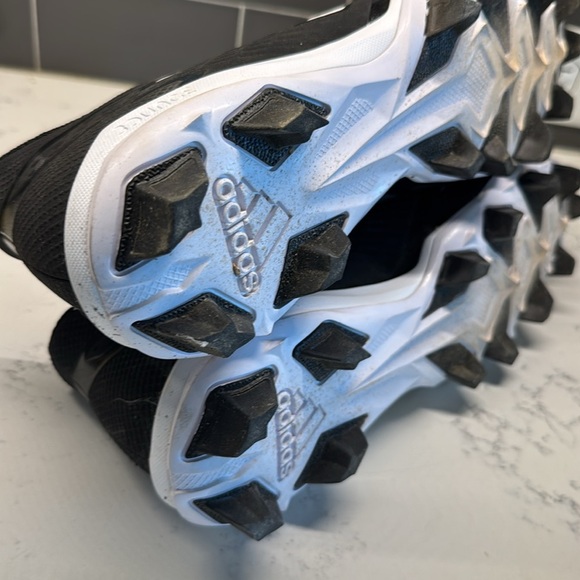 Adidas Icon 8 MD IG9589 Mens Size 11.5 Black White Molded Baseball Cleats - Picture 6 of 9